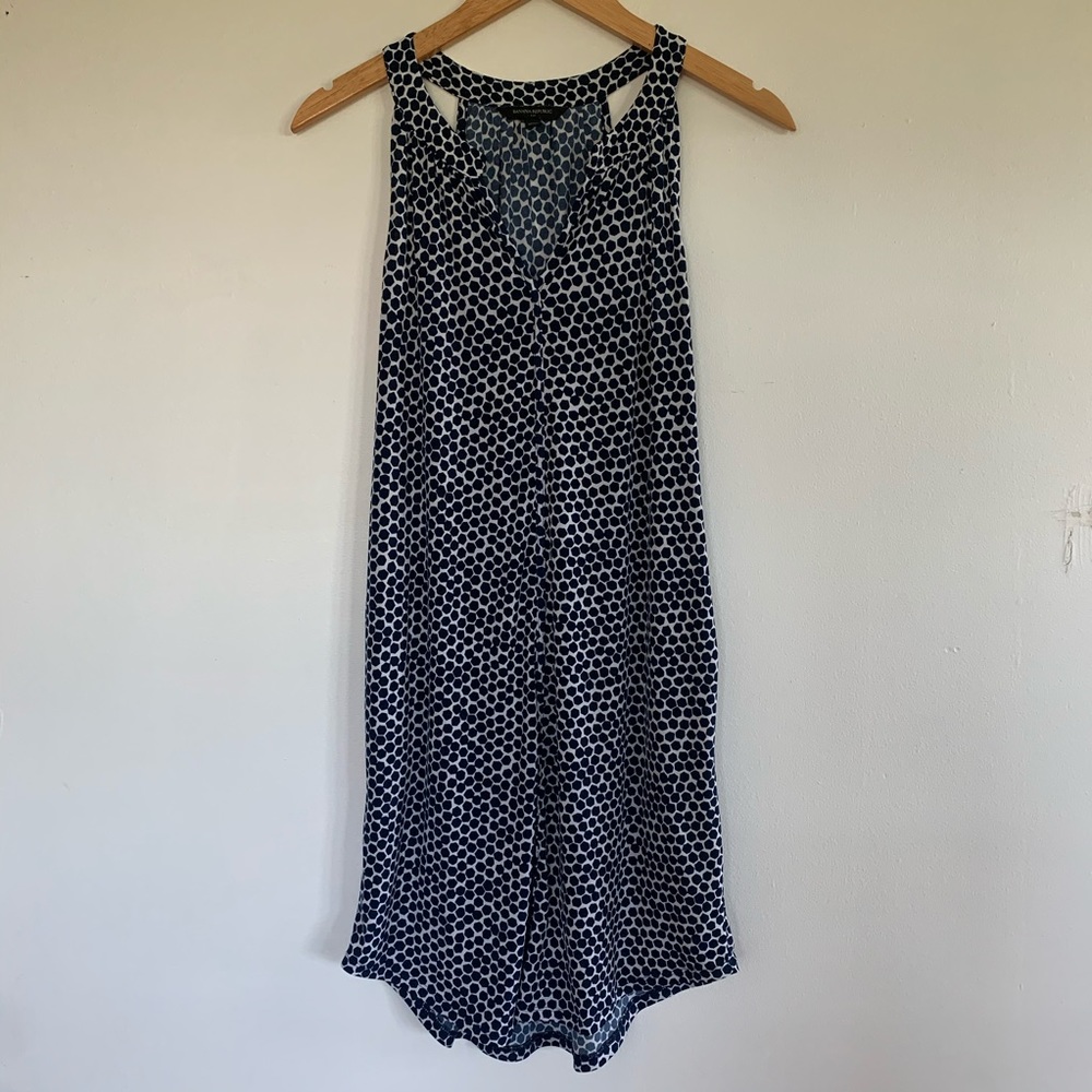 Banana Republic Navy Sleeveless Dress